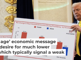 President Donald Trump has said he believes the U.S. economy has entered a ‘golden age’ on his watch. AP Photo/Mark Schiefelbein